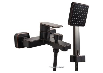 FALA Змішувач води для ванни і душу "RETRO BLACK 3" з кульовим регулятором(DW) | 75816