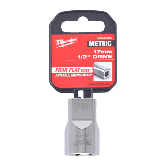 MILWAUKEE Головка хромована метрична 1/2'', 17мм | 4932480015