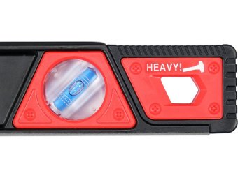 Рівень ударостійкий з магнітами YATO: L= 60 см. 3 капсули в алюмінієвому корпусі, 2 ручки [20]