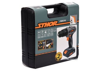 STHOR Шуруповерт-дриль ударний акумуляторний : 18 В, Li-Ion 1,3 АхГод, КМ- 22 Nm, патрон Ø≤10 мм  | 