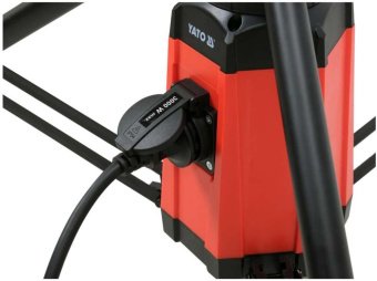 YATO Світильник з розклад штативом YATO від електромережі 230В, 100Вт, 7500 Lm, 360° 77х74х150 см ка