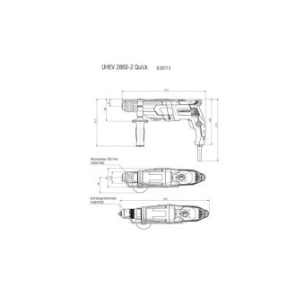 Перфоратор Metabo UHEV 2860-2 QUICK (1.1 кВт, 3.4 Дж) (600713500)