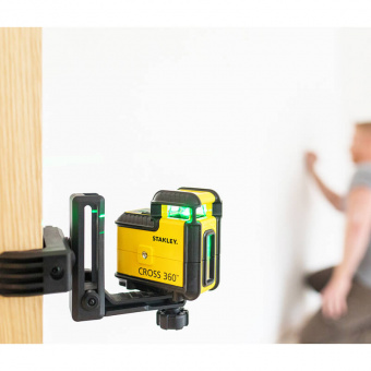 STANLEY STHT77594-1 Лазерный построитель плоскостей 360-градусный Cross Line Laser Level с зеленым л