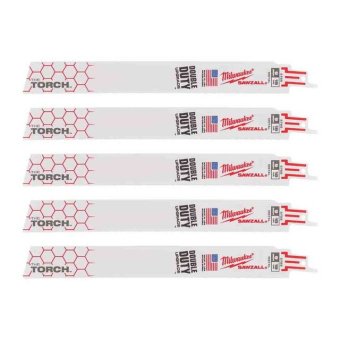MILWAUKEE Полотно для шабельних пил TORCH, 230х1,4мм, (5шт), (метал)