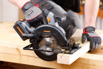 Пила дискова акумуляторна STHOR: 20V Li-Ion, диск- 165/16 мм, 24 зуб, 4000 об(БЕЗ АКУМУЛЯТОРА)