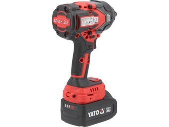 Гайковерт ударний безщітковий акум. YATO: 18 В Li-Ion 4 АГод, квадрат 1/2", КМ- 1200 Нм [4/32]