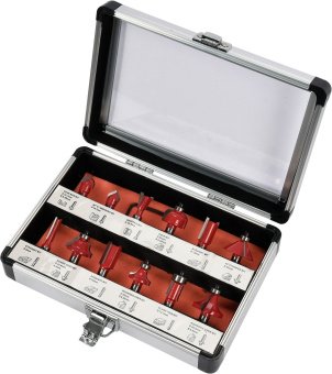 YATO Фрези по дереву YATO : зі шпинделем Ø8 мм, 12 шт  | YT-68005