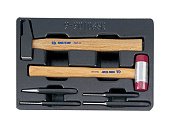 KING TONY Набор ударных инструментов 6ед (молотки, кернер, выколотки) в ложементе | 9-90106SR