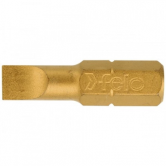 FELO Бита 8,0х1,2х25 мм TIN 1/4 " С 6,3. // 02080070