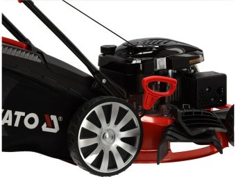 Газонокосарка бензинова YATO з приводом: 3,5кВт, ширина різання: Ø= 51 см, травозбірник- 62л
