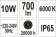 YATO Прожектор діодний, переносний, мережевий YATO; 230 В, 10 Вт, 700 lm, кабель l=1,8 м (DW) | YT-8