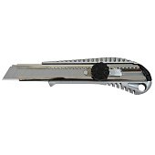 Ніж металевий з обертовим фіксатором зміцнений 18мм Favorit | 13-270