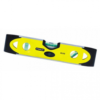 STANLEY 0-43-511 Уровень 23см "ТОРПЕДО" пласт. антишок. магнит на блистере