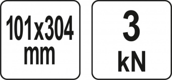 YATO Струбцина з гвинтовим затискачем YATO, тип "С" глибока, 101х 304 мм  | YT-64192