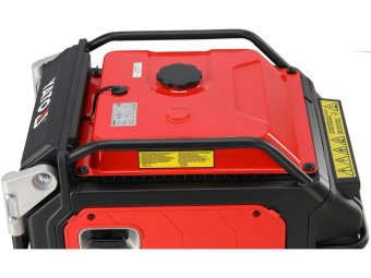 Генератор струму бензиновий інверторний YATO: P= 5 кВт, U= 230 В (AC) і 12 В 8,3А (DC), бак- 22,4 л