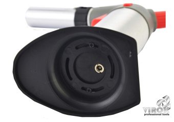 VIROK Пальник газовий з балоном, п'єзо запал, керамічне сопло, блокувальна кнопка | 44V180