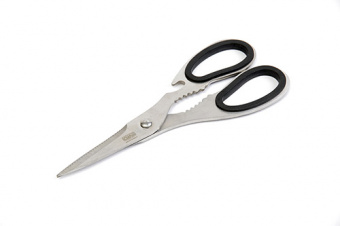 Ножницы хозяйственные железные ручки с резиновой вставкой 19см СИЛА