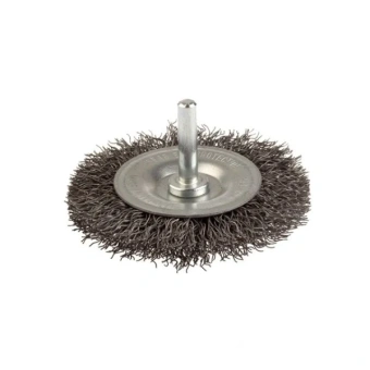 Щетка цилиндрическая 50 мм, хвостовик 6 мм, стальная проволока 0.3 мм, 4500 об / мин LESSMANN