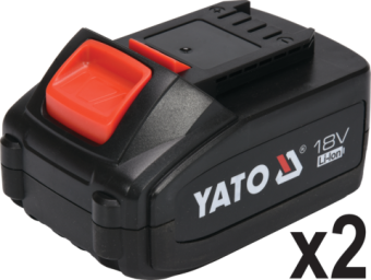 Шуруповерт-дриль ударн акумуляторний YATO: 18V, Li-Ion, KM- 120 Нм, патрон для сверл Ø≤13 мм [4]