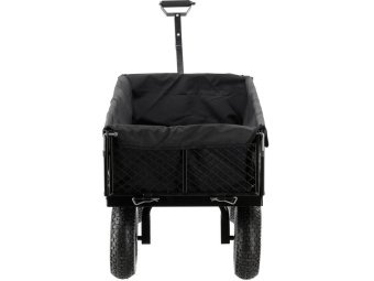 Візок присадибний з відкидн борт і чохлом на 4 колес YATO з повор дишлом, 130х59х25см, навант- 450кг