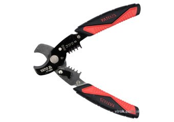 YATO Ножиці для дроту YATO : Ø=10,5/3 мм, зі знімачем ізоляції Ø=1.6-3.2 мм, l=170 мм  | YT-19691