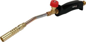 YATO Пальник газовий YATO : l= 360 мм. до 4 кВт. 3 сопла і шланг- 1,5 м. (пропан, бутан)  | YT-36731