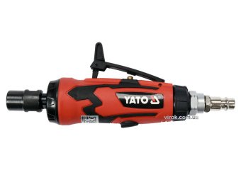 YATO Шліфмашина пневматична, пряма YATO зі шпинделем Ø= 6 мм, Ø= 1/4", 6.3 Bar, 113 л/хв  | YT-09633