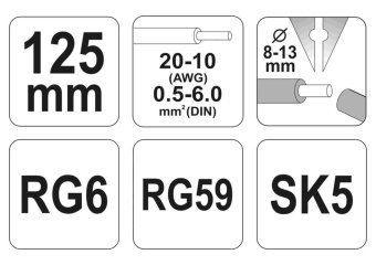 YATO Знімач ізоляції YATO, L=125 мм  | YT-2274