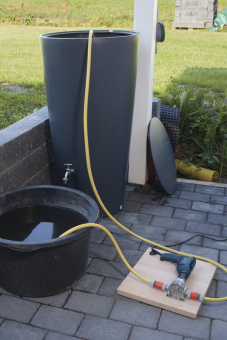 Wolfcraft насос насадка на дрель 3000 литров в час, стальной копус // 2200000