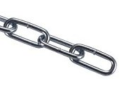 Цепь длиннозвенная 10,0mm оцинкованная, бухта 10мп