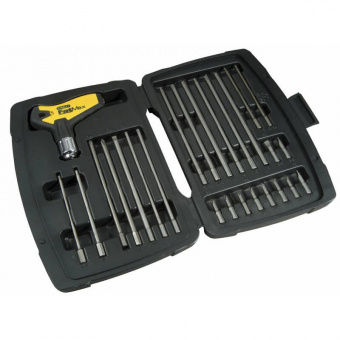 STANLEY 0-79-153 Отвертка + 25 насадок FatMax реверсивная с Т-образной ручкой в кейсе