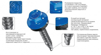 Самосверлящие шурупы окрашенные RAL 4,8 X 19 // 1000+1