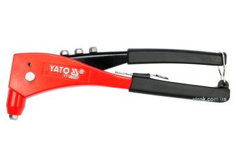 YATO Заклепочник ручний YATO для нітів Ø= 2,4; 3,2; 4,0; 4,8 мм, l= 250 мм  | YT-36007