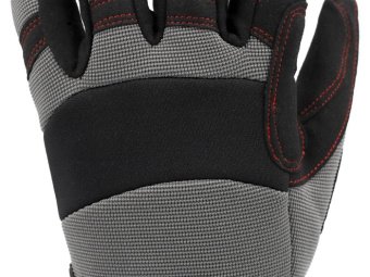 Рукавиці робочі з м'якими прокладками YATO : штучна шкіра, поліуретан, спандекс, розмір 11 [12]