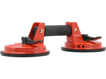 Присоска вакуумна YATO: 2 чашки Ø= 150 мм, m= 100 кг [10]