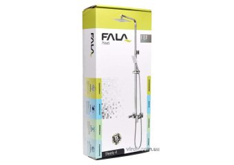 FALA Душовий комплект STEELY 4 : 2 функції, регульована висота 87- 131 см  | 75665