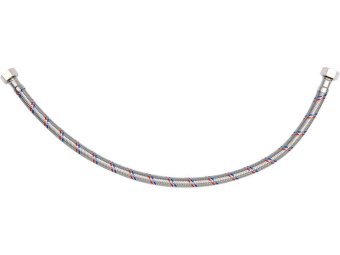 Шланг водопровідний з опліткою з нерж сталі FALA l= 500мм, Ø= 8/12, з'єднання F-3/8" х F-3/8" 1 МПа