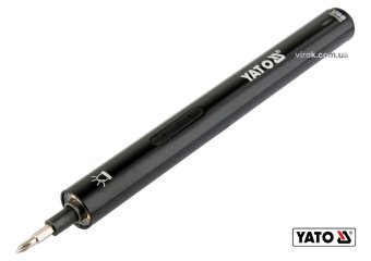 YATO Викрутка акумул. з набором біт YATO : Li-Ion 3.6В 450 мАгод, LED-підсвітка, HEX-1/4", CrV, 39шт