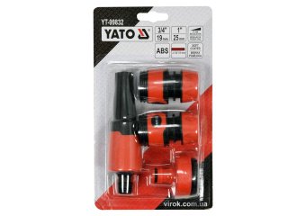 YATO Зрошувач прямий YATO з набором з'єднань 3/4", 1", ABS-пластик, 4 шт  | YT-99832