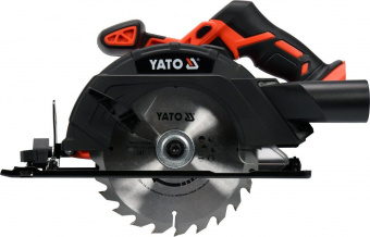 YATO Пила дискова ручна акумуляторна YATO : Li-Ion 18 В, для диска Ø=165/16 мм,24 зуби, (БЕЗ АКУМУЛЯ
