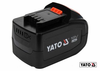 YATO Акумулятор Li-Ion YATO : 18 В, 6.0 А/Год, тривалість заряджання- 3 год  | YT-82845