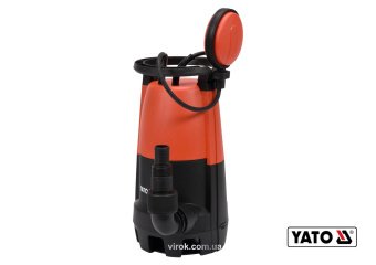 YATO Насос для брудної води мережевий YATO: 400 Вт, 11000 л/год, макс.висота- 5.8 м, макс.глибина-7 
