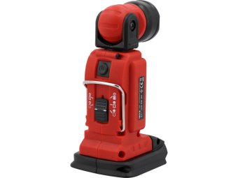 Ліхтар акумуляторний COB і SMD-діод. YATO 18В 2.5/1.2 Вт,250/100 Lm,оберт- 90°/180°(БЕЗ АКУМУЛЯТОРА)