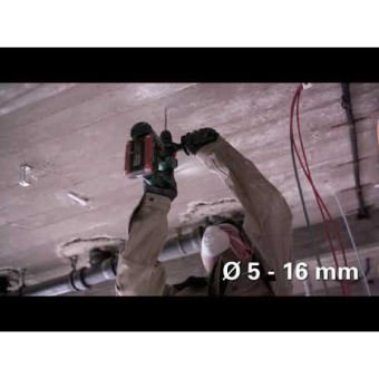 Акумуляторний перфоратор Metabo BH 18 LTX BL 16 (18 В, 2х2 А*год, 1.3 Дж) (600324500)