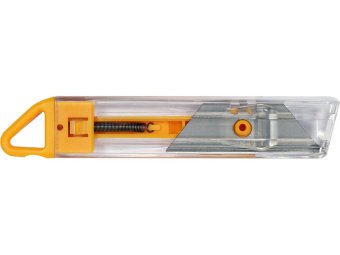 Ніж з висувним трапецевидним лезом VOREL: безпечний, 130х24 мм, лезо 61x19 мм [24/288]