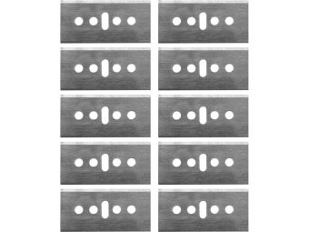 Леза змінні до ножів 76040 VOREL, 40x20x0.4 мм, паков. 10 шт [12/144]