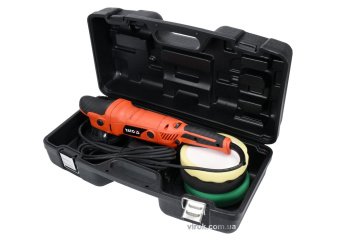 YATO Полірувальна орбіт.ексцентрикова машина мережева YATO; 720 Вт, круг Ø=150 мм, 2100-5000 об/хв  