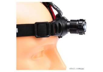 YATO Ліхтар діодний 3 Вт водонепроникний YATO на чоло на батарейки 3х ААА, 3 режими світла,  | YT-08