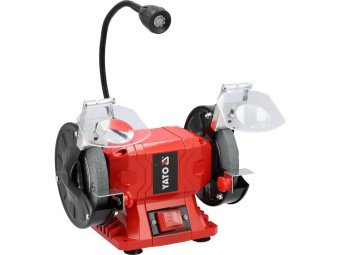 Точильний верстат YATO від електромережі 230 В, 150 Вт, 2 диски Ø= 125/16х 12,7 мм [1]