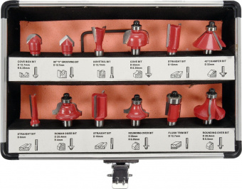 YATO Фрези по дереву YATO : зі шпинделем Ø8 мм, 12 шт  | YT-68005